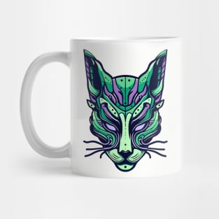 Japanese Cat Mask Mug